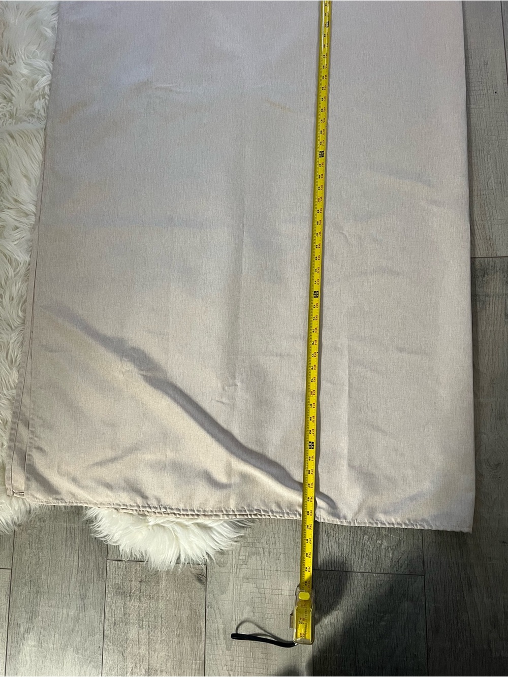 Classic Neutral Shower Curtain Light Beige - Picture 6 of 6